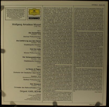 Deutsche Grammophon 2535 229 - Wolfgang Amadeus Mozart, Karl Böh - Image 2