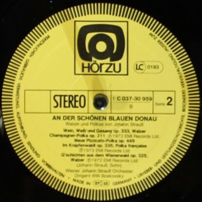 His Master's Voice 1C 037-30 959 - Johann Strauss Jr. - An Der S - Image 3
