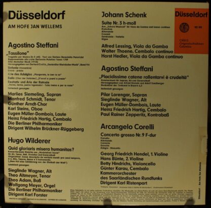 Orbis 92 911 - Agostino Steffani, Arcangelo Corelli, Johann Sche - Image 2