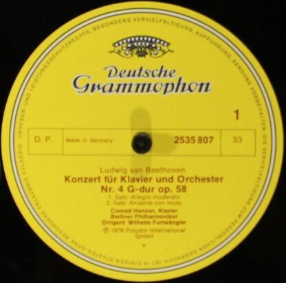 Deutsche Grammophon 2535 807 - Ludwig van Beethoven, Wilhelm Fur - Image 3