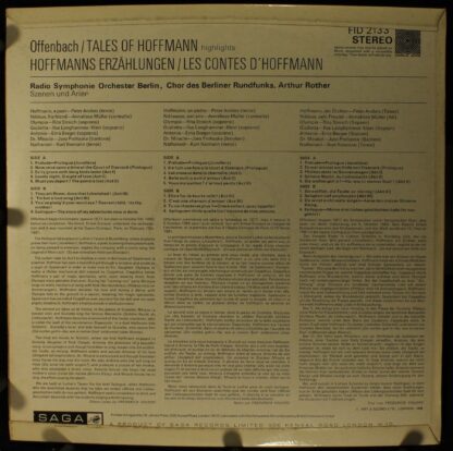 Saga Fid STFID 2133 - Jacques Offenbach, Peter Anders (2), Rita - Image 2