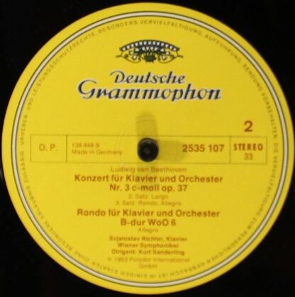 Deutsche Grammophon 2535 107 - Ludwig van Beethoven, Sviatoslav - Image 3