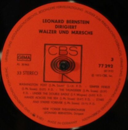 CBS 77 292 - Leonard Bernstein, New York Philharmonic - Leonard - Image 3