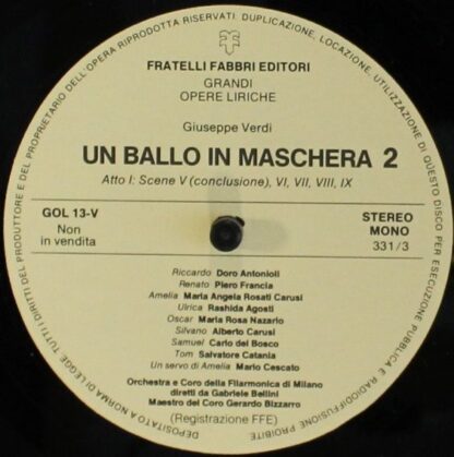 Fratelli Fabbri Editori FFE 268227 - Giuseppe Verdi - Un Ballo I - Image 5