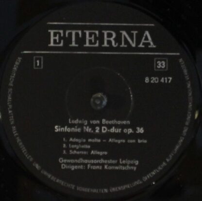 Eterna 8 20 417-418 - Ludwig van Beethoven, Ingeborg Wenglor, Ur - Image 2