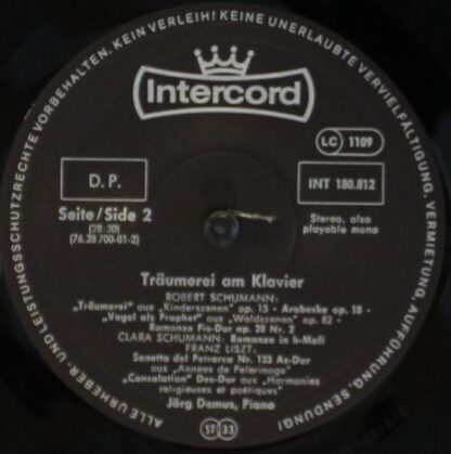 Intercord INT 180.812 - Jörg Demus - Träumerei Am Klavier (Lyris - Image 6