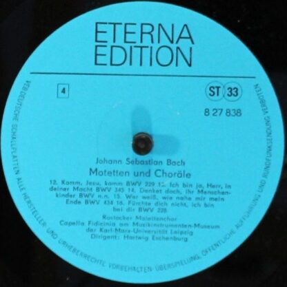 Eterna 8 27 837-838 - Johann Sebastian Bach, Rostocker Motettenc - Image 5