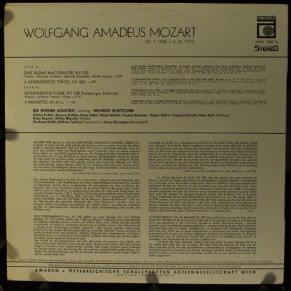 Amanda (3) AVRS 12001 St - Wolfgang Amadeus Mozart - Eine Kleine - Image 2