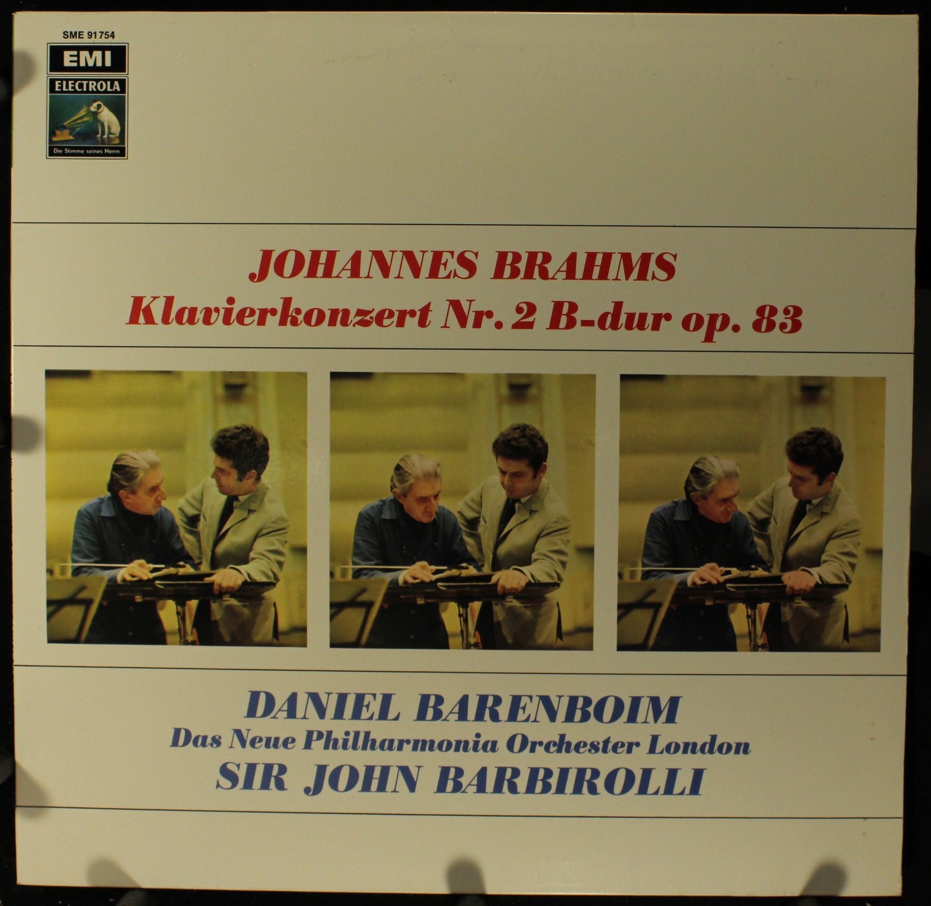 Die Stimme Seines Herrn SME 91754 - Johannes Brahms, Sir John Ba