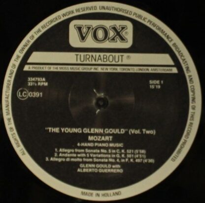 VOX/Turnabout 2TV 334 792-3 - Glenn Gould - The Young Glenn Goul - Image 5