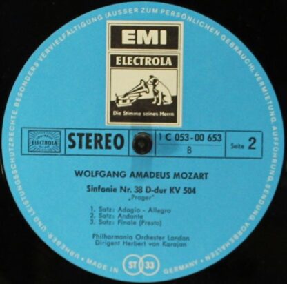His Master's Voice 1C 053-00 653 - Wolfgang Amadeus Mozart, Herb - Image 4