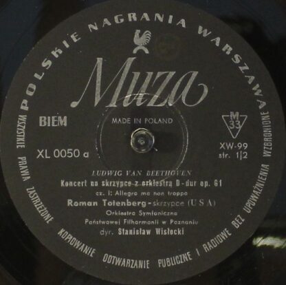 Polskie Nagrania Muza XL 0050 - Ludwig van Beethoven, Roman Tote - Image 3