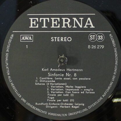Eterna 8 26 279 - Karl Amadeus Hartmann, Egon Morbitzer, Rundfun - Image 4