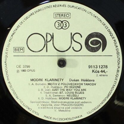 Opus 9113 1278 - Dušan Húščava - Modré Klarinety - Blue Clarinet - Image 4