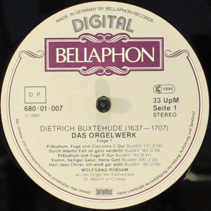 Bellaphon Germany 680-01-033 - Wolfgang Rübsam (2) - Dietrich Bu - Image 3