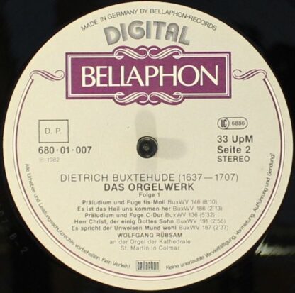 Bellaphon Germany 680-01-033 - Wolfgang Rübsam (2) - Dietrich Bu - Image 4