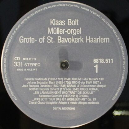 Intersound (10) 6818.511 - Klaas Bolt - Müller-Orgel Grote- of S - Image 4
