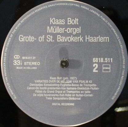 Intersound (10) 6818.511 - Klaas Bolt - Müller-Orgel Grote- of S - Image 3