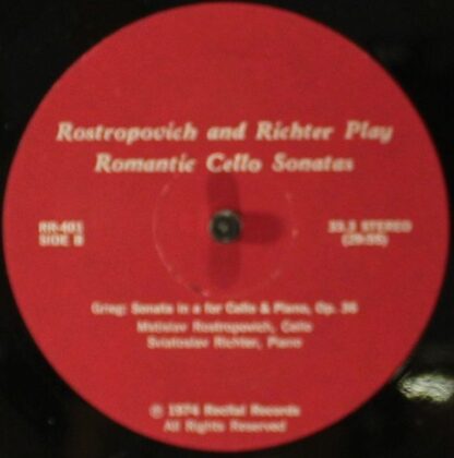 Recital Records (2) RR-401 - Mstislav Rostropovich, Sviatoslav R - Image 3
