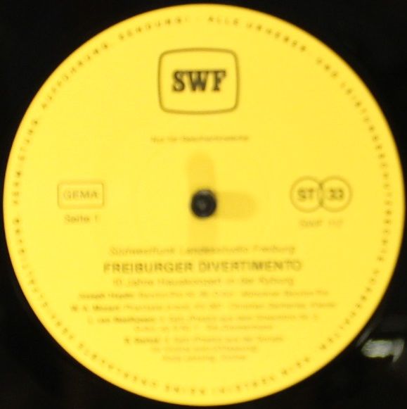 Südwestfunk SWF 117 - Various - Freiburger Divertimento. 10 Jahr - Image 3