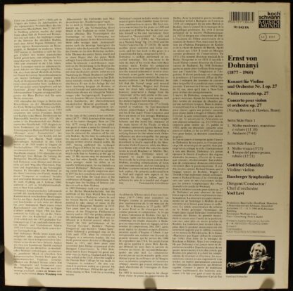 Schwann Musica Mundi VMS 2112 - Ernst von Dohnányi, Gottfried Sc - Image 2