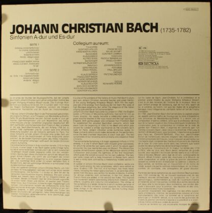 Deutsche Harmonia Mundi 1 C 065-99 827 - Johann Christian Bach, - Image 2