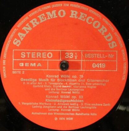 Sanremo Record 0419 - Konrad Wölki - Konrad Wölki - Image 4