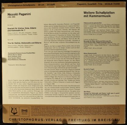 Christophorus SCGLX 75919 - Niccolò Paganini, Westdeutsche Kamme - Image 2
