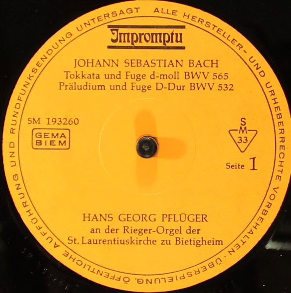 Impromptu SM 193260 - Johann Sebastian Bach, Hans Georg Pflüger - Image 3