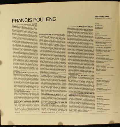 deutsche harmonia mundi Digital HM 740 D - Francis Poulenc, Köln - Image 4