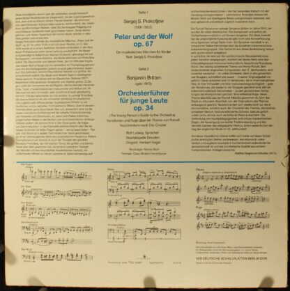 Eterna 8 26 305 - Sergei Prokofiev, Benjamin Britten - Peter Und - Image 2