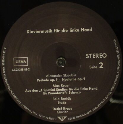 Not On Label 66.22348-01 - Detlef Kraus - Klaviermusik Für Die L - Image 6