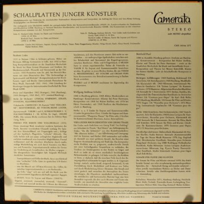 Camerata (2) CMS 30046 LPT - Norbert Linke, Berthold Paul, Wolfg - Image 2