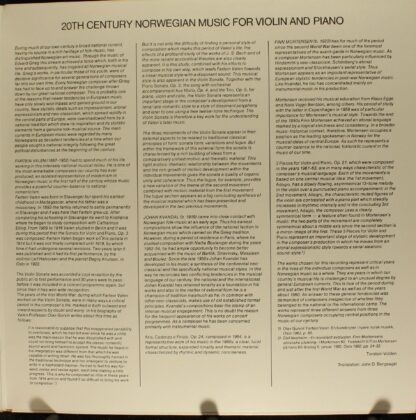 TT Studio TTLP 102 - Fartein Valen, Johan Kvandal, Finn Mortense - Image 3