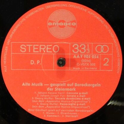 Amadeo AVRS 5054 St - Ernst Günthert - Alte Musik Gespielt Auf B - Image 5