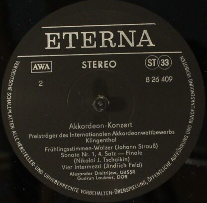Eterna 8 26 409 - Johann Sebastian Bach, Johann Strauss Jr., Jin - Image 3