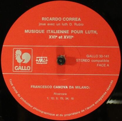 Gallo (4) 30-140 - Ricardo Corréa - Musique Itallienne Pour le L - Image 5