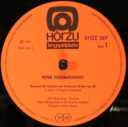 Hörzu Langspielplatte SHZE 369 - Ulf Hoelscher, New Philharmonia - Image 3