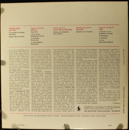 Eterna 8 20 584 - Maurice Ravel, Concertgebouworkest, Bernard Ha - Image 2