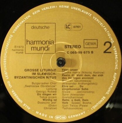 Deutsche Harmonia Mundi 1C 065-99 675 - Bulgarian National Choir - Image 6