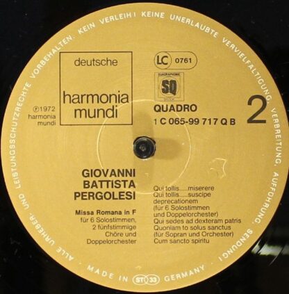 Deutsche Harmonia Mundi 1C 065-99 717 Q - Giovanni Battista Perg - Image 6