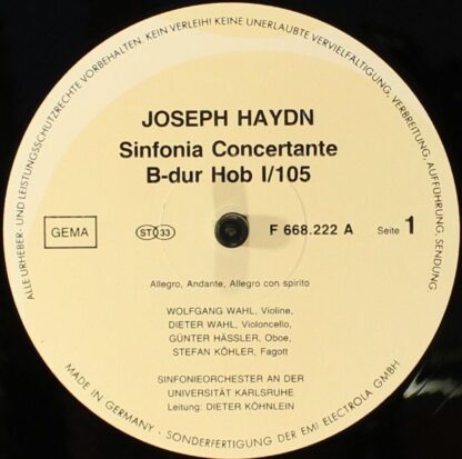 Not On Label F 668.222 - Joseph Haydn, Sinfonieorchester An Der - Image 3