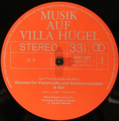 Musik auf Villa Hügel 0647027 - Carl Philipp Emanuel Bach, Johan - Image 3