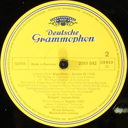Deutsche Grammophon 2561 042 - Lukas Foss, Lejaren Hiller, Ellio - Image 6