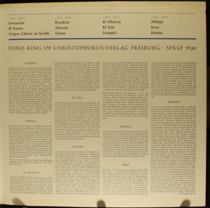 Fono-Ring SFKLP 78 361 - Isaac Albéniz, Esteban Sanchez - Suite - Image 4
