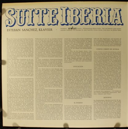 Fono-Ring SFKLP 78 361 - Isaac Albéniz, Esteban Sanchez - Suite - Image 3