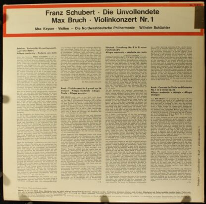 Gloria (2) GL 14 016 - Franz Schubert, Max Bruch - Die Unvollend - Image 2