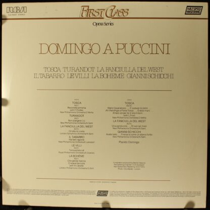 RCA VLS 45507 - Placido Domingo, Giacomo Puccini - Domingo A Puc - Image 2
