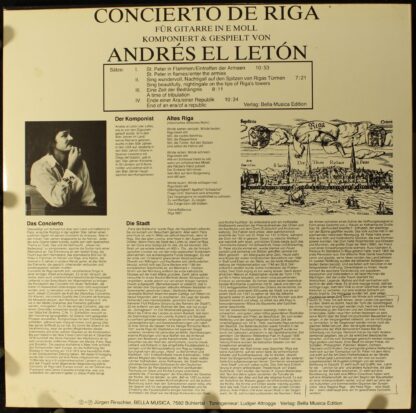 Bella Musica BM LP 5011 - Andrés El Letón - Concierto De Riga - - Image 2