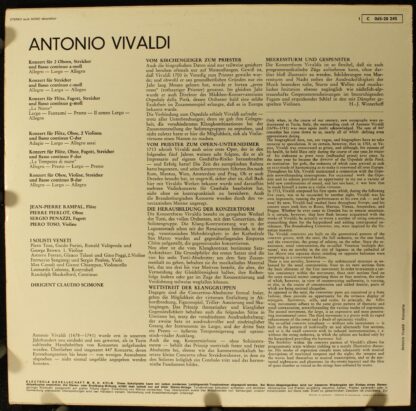 EMI Electrola C 065-28245 - Antonio Vivaldi, Jean-Pierre Rampal, - Image 2